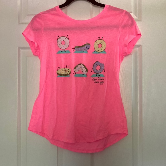 Justice Other - Justice Girls Pink Nom Nom Nom-este T-Shirt | Size 14/16 Plus